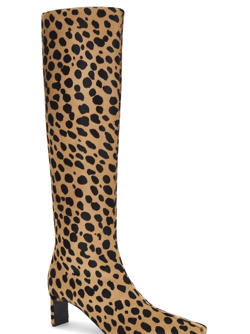 KHAITE Ona Knee High Boot 55mm - CAMEL/BLACK / IT 39.5 - Picture 2 of 4